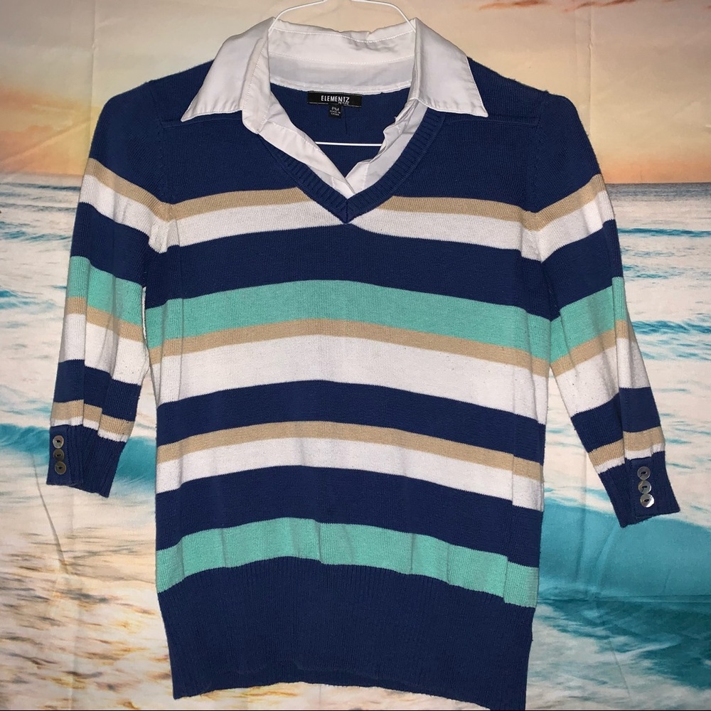Women’s Knit Collared Sweater